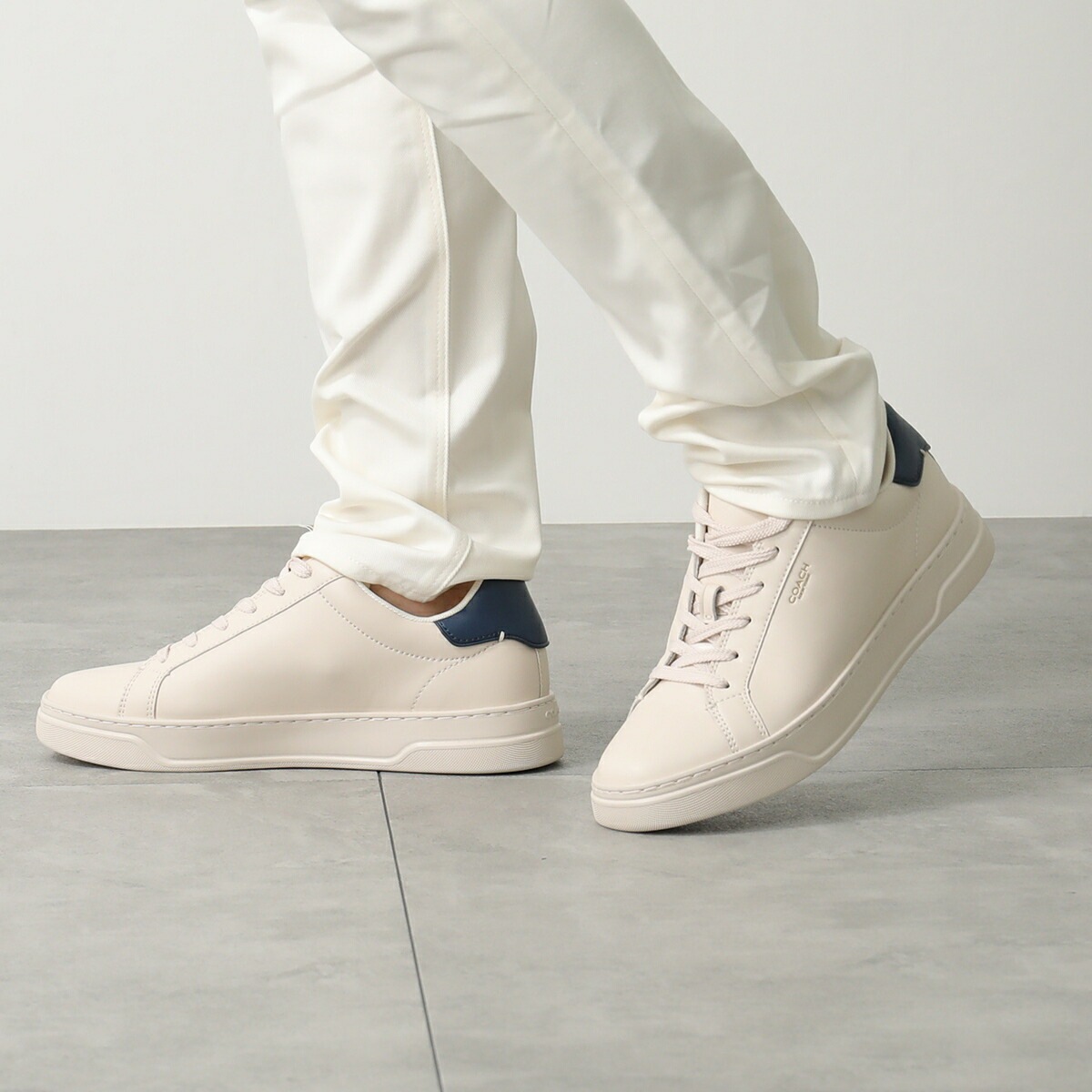 COACH コーチ スニーカー HIGH LINE LTR SNK ハイ ライン CZ078 メンズ レザー ローカット ロゴ シューズ 靴 XJF/DEEP-BLUE/CHALK 【mega】 COACH コーチ スニーカー HIGH LINE LTR SNK ハイ ライン CZ078 メンズ レザー ローカット ロゴ シューズ 靴 XJF/DEEP-BLUE/CHALK 【mega】