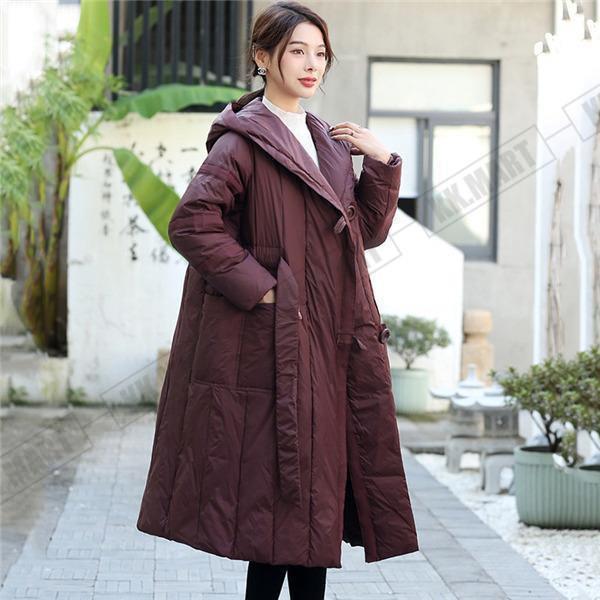ダウンコート レディース ダウンジャケット ダックダウン ロングコート ベルト付き 暖かい 厚手 フード付き 防寒 アウター 軽量 冬 ダウンコート レディース ダウンジャケット ダックダウン ロングコート ベルト付き 暖かい 厚手 フード付き 防寒 アウター 軽量 冬