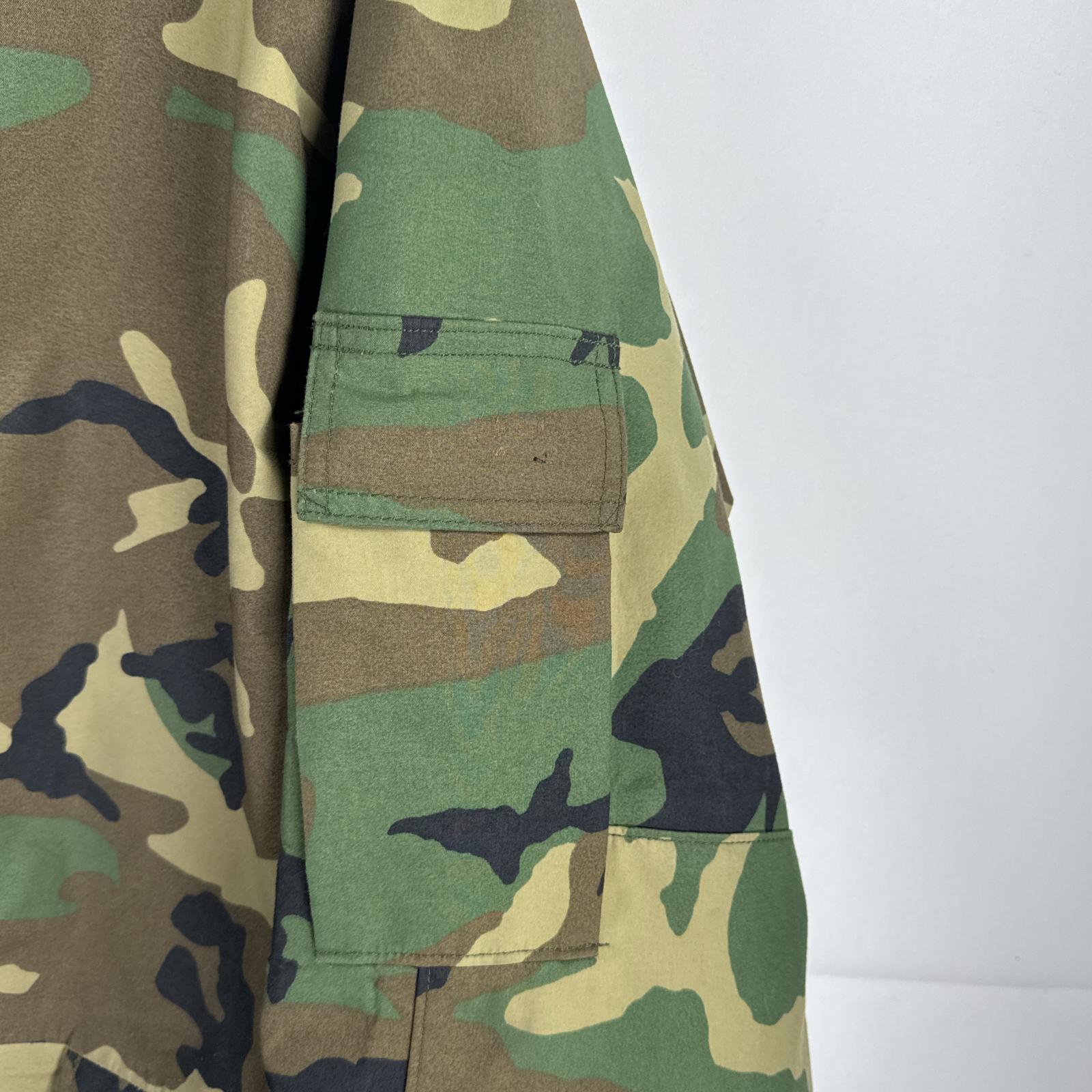 古着 90s/90年代 ヴィンテージ ミリタリージャケット ECWCS GORE-TEX ウッドランドカモ ゴアテックスパーカー 米軍 実物 large long メンズ