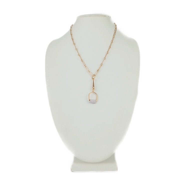 エルメス ネックレス エリタージュ エケストル メタル - ゴールド ピンク系 ジュエリー ペンダント ブランド 小物 ラグジュアリー 誕生日プレゼント 女性 彼女 ギフト【本物保証】 エルメス ネックレス エリタージュ エケストル メタル - ゴールド ピンク系 ジュエリー ペンダント ブランド 小物 ラグジュアリー 誕生日プレゼント 女性 彼女 ギフト【本物保証】