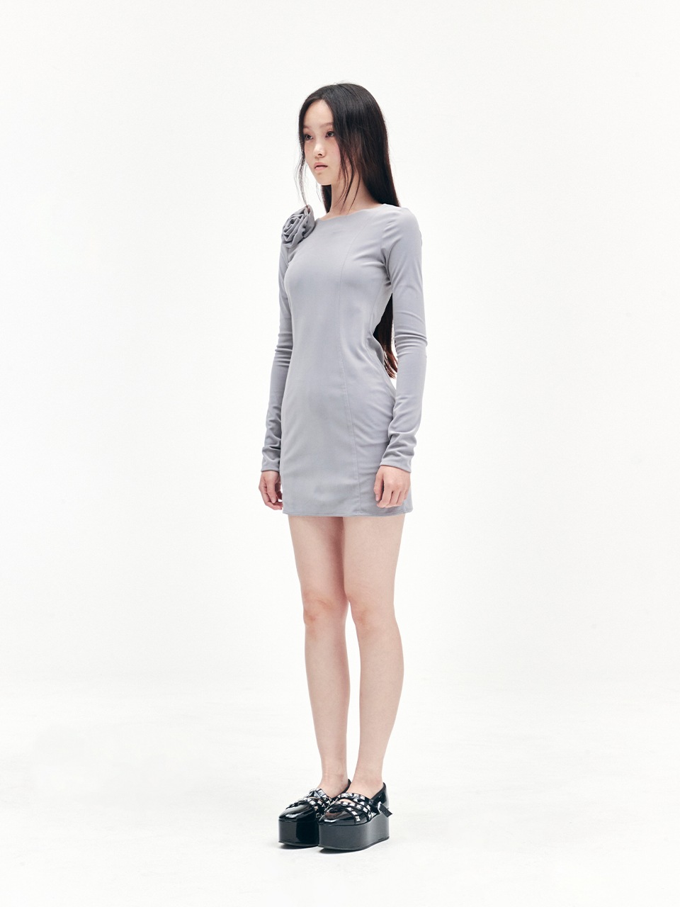 YOUHEE FLOWER CORSAGE あなたの魅力を高める MINI DRESS