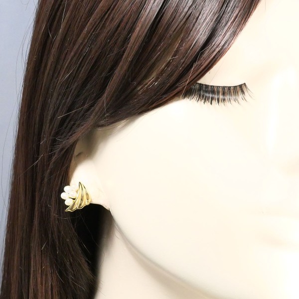 K18 18金 YG イエローゴールド イヤリング パール(真珠) ジュエリー 中古 K18 18金 YG イエローゴールド イヤリング パール(真珠) ジュエリー 中古