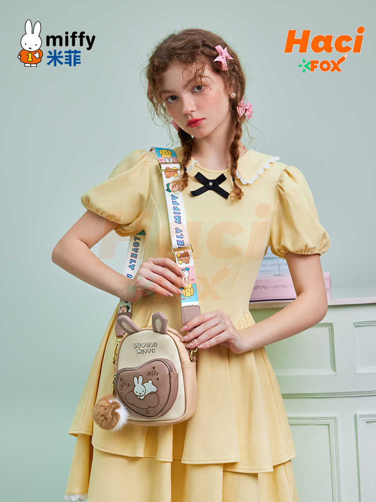 Haci Fox ミッフィークロスボディ2023新しい軽い甘い小さなファンコンパクトガール デザインファッション多目的なシングル Haci Fox ミッフィークロスボディ2023新しい軽い甘い小さなファンコンパクトガール デザインファッション多目的なシングル