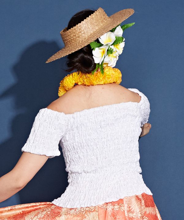 フレンチレースギャザーブラウス フレンチレースギャザーブラウス