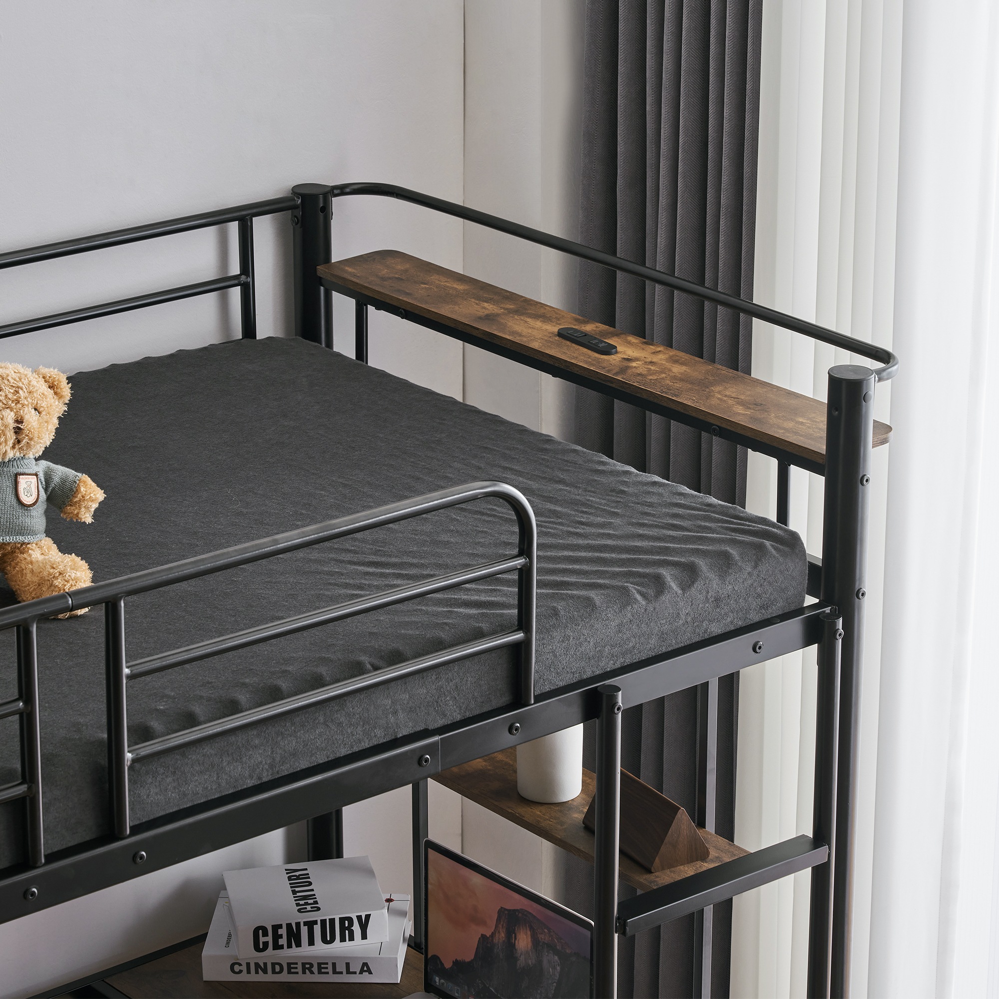 ロフトベッド パイプベッド シングル ロフトベッド机付き パイプベッド シングル 木 デスク付き コンセント付き 耐荷重150kg 高さ170cm 収納棚 ロフトベッド ハイタイプ はしご付き 北欧 ロフトベッド パイプベッド シングル ロフトベッド机付き パイプベッド シングル 木 デスク付き コンセント付き 耐荷重150kg 高さ170cm 収納棚 ロフトベッド ハイタイプ はしご付き 北欧