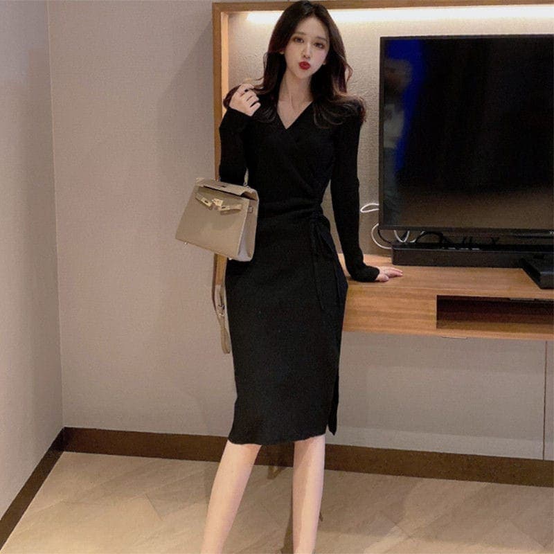 人気SALE の大きいコードは太ったmm気質の軽い熟風の中で長いニットvネックのオープンワンピースのひものスカートを詰めます 人気SALE の大きいコードは太ったmm気質の軽い熟風の中で長いニットvネックのオープンワンピースのひものスカートを詰めます