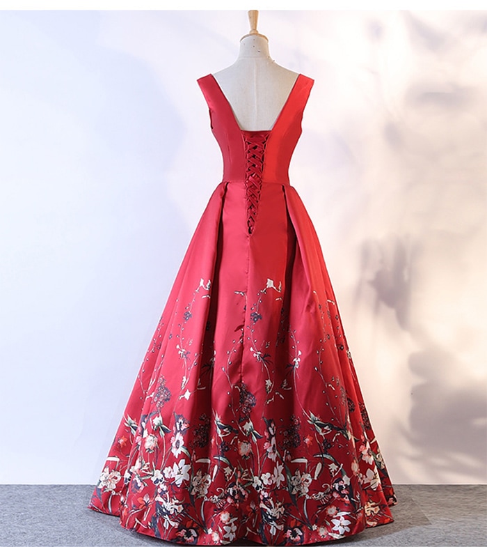 パーティードレス 演奏会 カラードレス ロングドレス イブニングドレス Aライン ロング丈 赤 紺 パーティードレス 演奏会 カラードレス ロングドレス イブニングドレス Aライン ロング丈 赤 紺