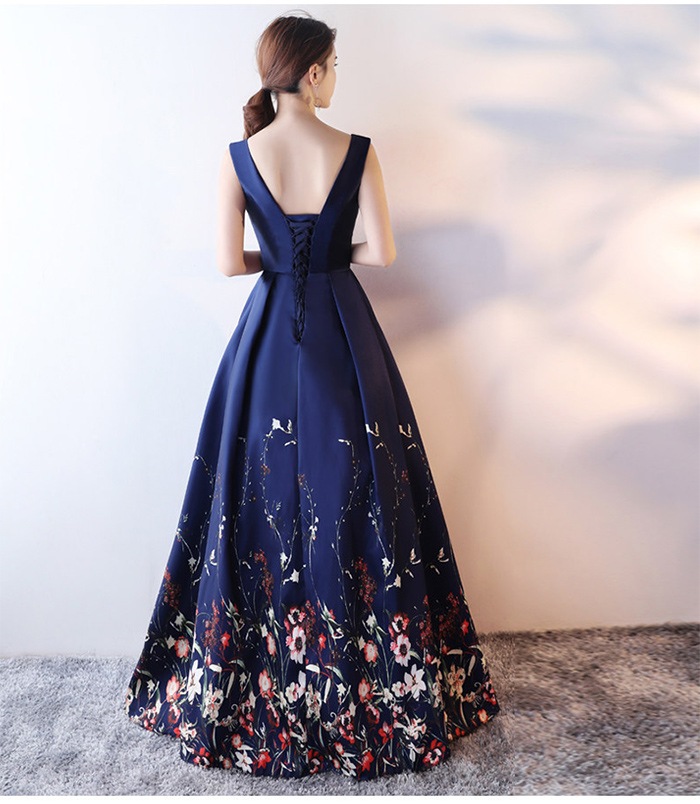 パーティードレス 演奏会 カラードレス ロングドレス イブニングドレス Aライン ロング丈 赤 紺 パーティードレス 演奏会 カラードレス ロングドレス イブニングドレス Aライン ロング丈 赤 紺