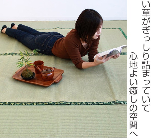 ラグ い草上敷 伊勢 江戸間 引目 2畳 ラグ い草上敷 伊勢 江戸間 引目 2畳