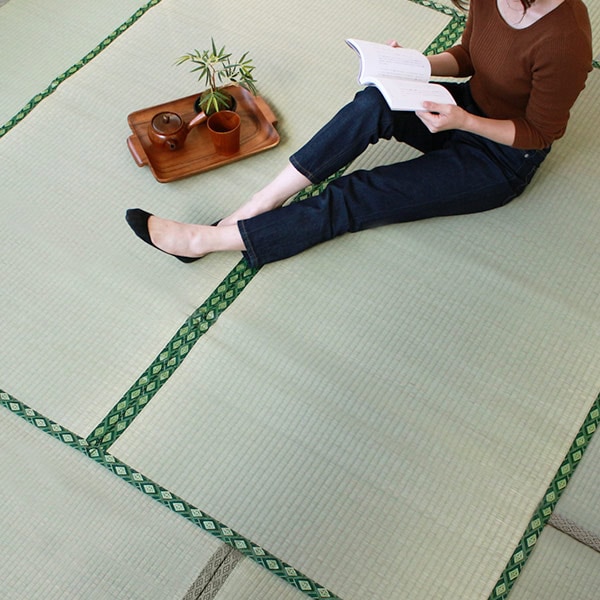 ラグ い草上敷 伊勢 江戸間 引目 2畳 ラグ い草上敷 伊勢 江戸間 引目 2畳