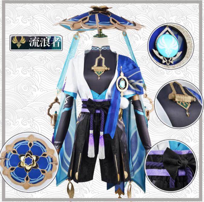 仮装 変装 ハロウィン コスチューム コスプレ衣装 流浪者 スカラマシュ Genshin 散兵 げんしん 原神 スーツ ハロウィン 2023年新作入荷コスプレ
