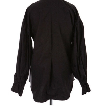 ２色 トップス シャツ ブラウス 夏 春 秋 かわいい きれいめ カジュアル レギュラー丈 半袖 五分袖 パフスリーブ バルーンスリーブ Vネック レギュラーカラー スリム タイト 細身 ストレート