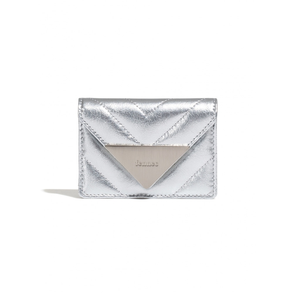 フェネッククリンクルトライアングルキルティングポケット D シルバー