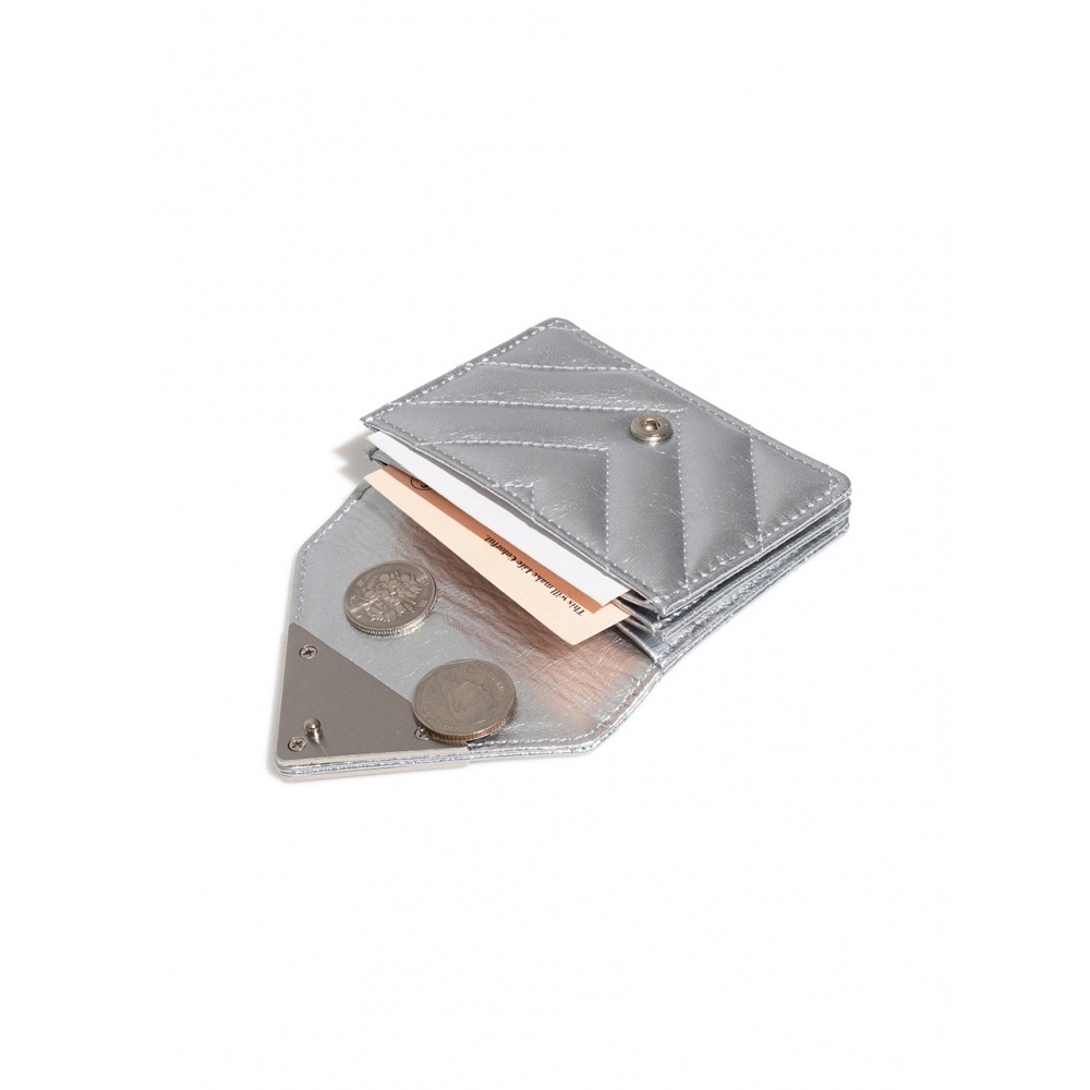 フェネッククリンクルトライアングルキルティングポケット D シルバー