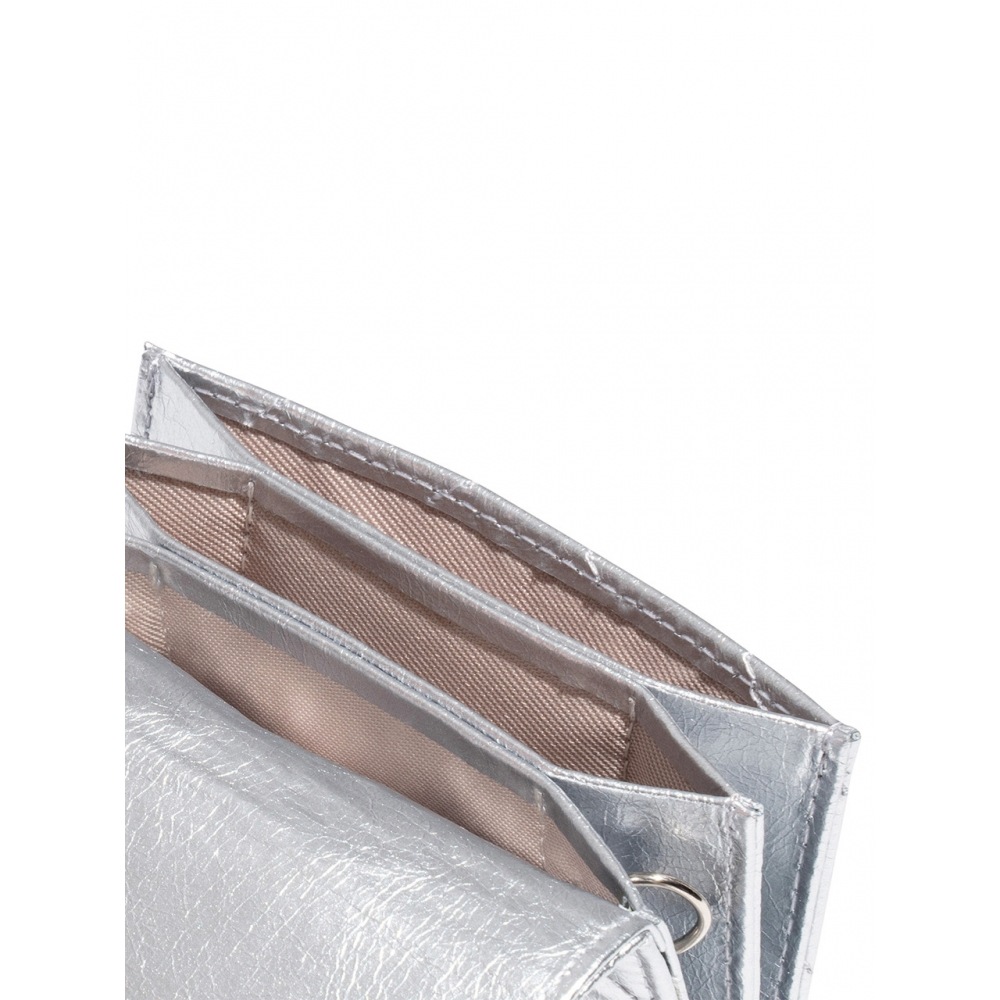 フェネッククリンクルトライアングルキルティングポケット D シルバー