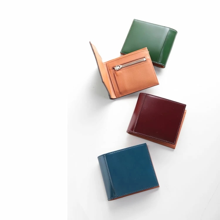 [PRAIRIE]コードバンレザー二つ折り財布