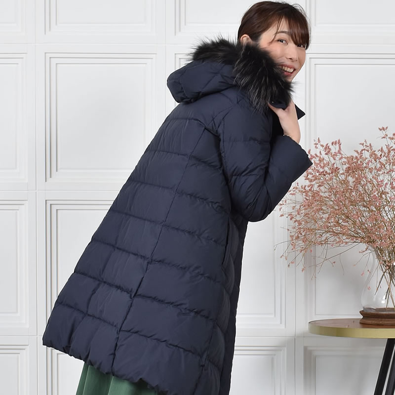 ダウンコート レディース ミディアム メルファージュ ダウン90% ラックーンファー フード付き ダウン コート ロングコート ロング丈コート (d3670) ダウンコート レディース ミディアム メルファージュ ダウン90% ラックーンファー フード付き ダウン コート ロングコート ロング丈コート (d3670)