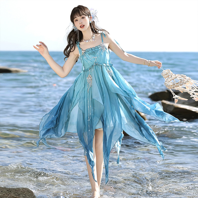 正規品デザイン海霊lolitaロリータcos要素ワンピースマント女性