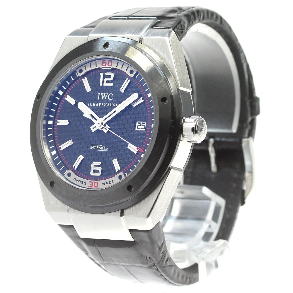ベルト訳あり IWC SCHAFFHAUSEN IW323401 インヂュニア デイト 自動巻き メンズ _831970【中古】
