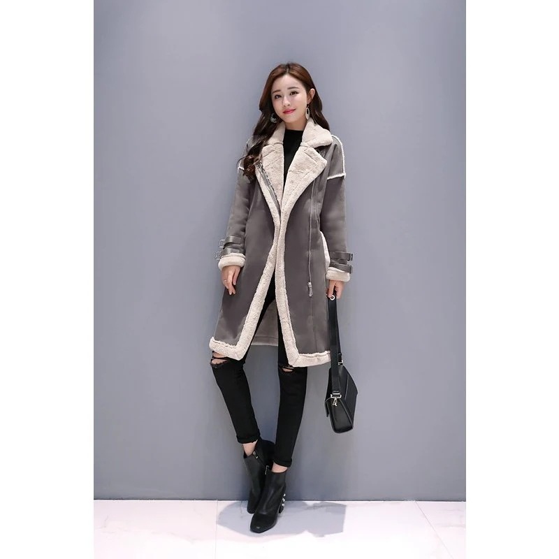 ムートンコート レディース ロング丈 裏ボア フェイクムートン 毛皮コート ロングコート アウター 体型カバー お洒落 着痩せ 上品 通勤　L 30代 40代