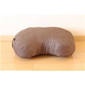 日本製 撥水加工生地 胡坐クッション クッション [ブラウン] チップウレタン