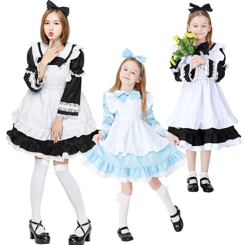 ハロウィン アリス 衣装 コスプレ コスプレ ロリータ プリンセス ドレス 大人 小さい 清楚 メイド服