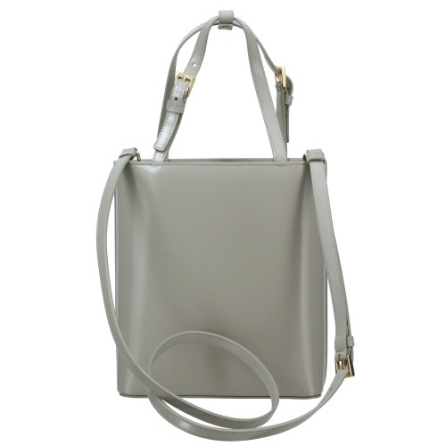 PRADA 1BA401-SPAZZOLATO OOO/NUBE プラダ 2WAYバッグ レザー グレー/ゴールド PRADA 1BA401-SPAZZOLATO OOO/NUBE プラダ 2WAYバッグ レザー グレー/ゴールド