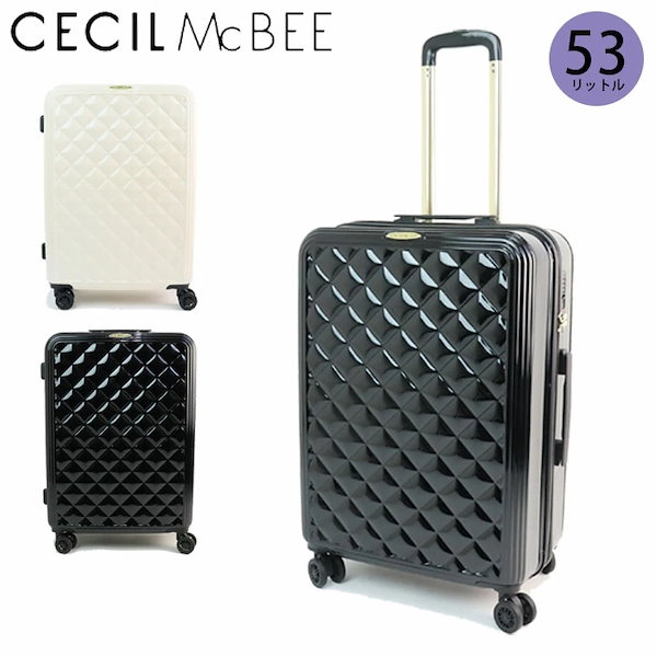スーツケース セシルマクビーCECIL McBEE ブラック S CECIL McBEE セシルマクビー キャリーバッグ キャリーケース