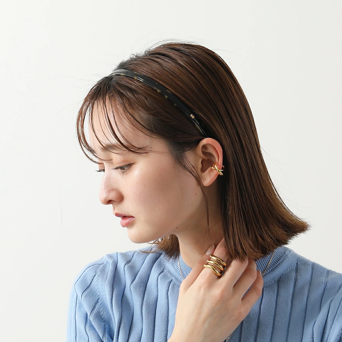 ALEXANDRE DE PARIS アレクサンドル ドゥ パリ カチューシャ AHB-14279-02P23 レディース ヘアアクセサリー NT-NOIR-TOKYO