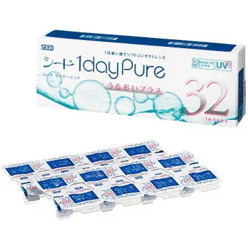 【6箱セット】【近視】(1箱32枚) SEED シード ワンデー ピュアうるおいプラス コンタクトレンズ[seed-1daypure][SE]