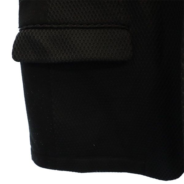 デザイン テーラードジャケット 38 ブラック×ネイビー メンズ デザイン テーラードジャケット 38 ブラック×ネイビー メンズ