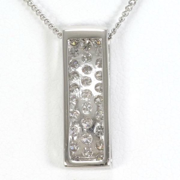 Pm PT850 ネックレス ダイヤ 0.50 総重量約4.5g 約41cm ジュエリー 中古