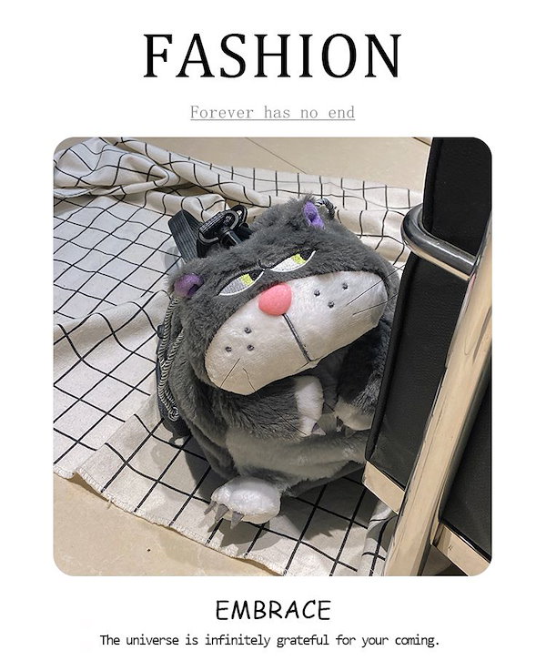 Qoo10] カートゥーン ルシファー 猫 バッグ 女