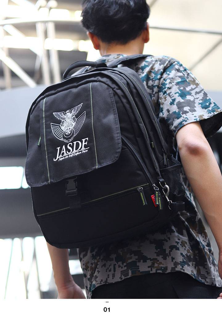 自衛隊 グッズ 空自 航空自衛隊 リュック 現場 大容量 バックパック 大きめ バッグ 大型 メンズ 黒 大きいサイズ 現場用 ツールバッグ 現場作業