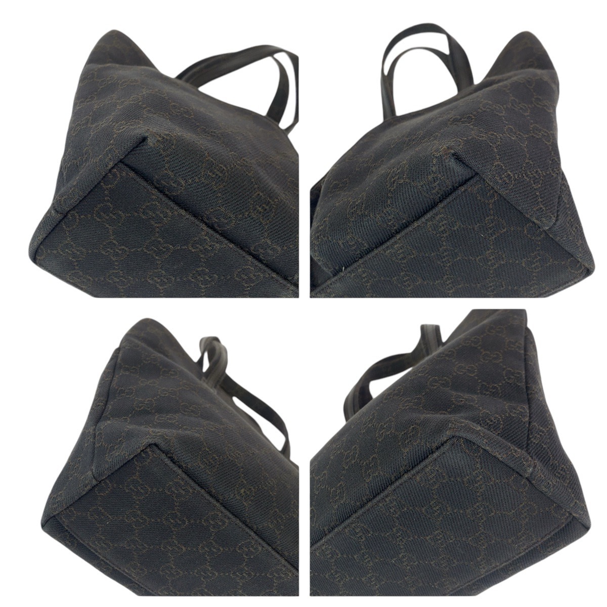 ブラウン ゴールド金具 GGキャンバス/レザー 105650 トートバッグ ハンドバッグ レディース 410884