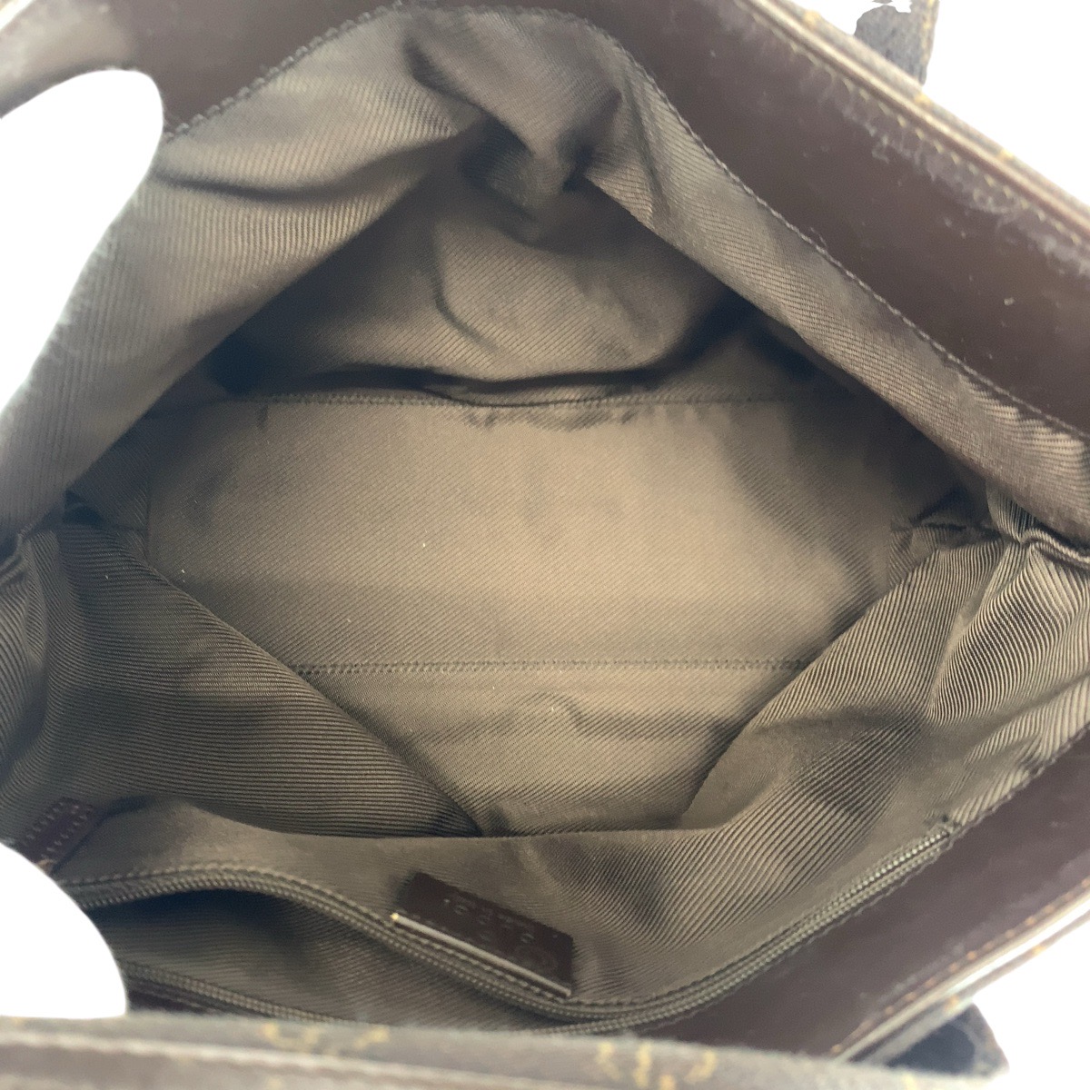 ブラウン ゴールド金具 GGキャンバス/レザー 105650 トートバッグ ハンドバッグ レディース 410884