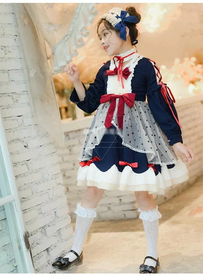 メイド服 子供用 ロリータ ドレス ハロウィン　ワンピース　ドレス アリスドレス コスプレコス 衣装 仮装 ハロウィーン パーティー ふしぎの国のアリス お姫様 長袖 コスプレ キッズ仮装 クリ