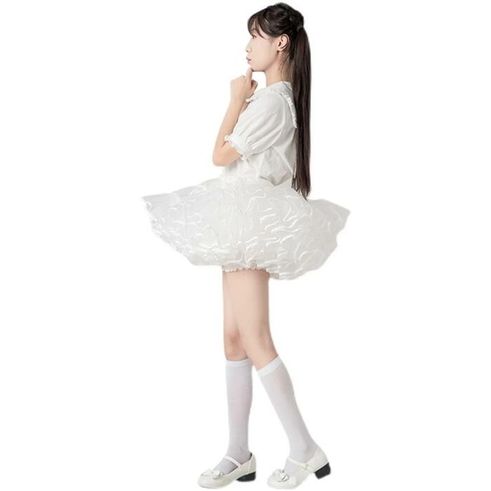 【急速出荷】フリルいっぱい パニエ ホワイト ブラック ミニ丈 30cm丈 ロリータ 多層オーガンジー ボリューム コスプレ ステージ衣装 ダンス衣装 超ミニ ショート丈 フリル ふわふわ チュチュス 【急速出荷】フリルいっぱい パニエ ホワイト ブラック ミニ丈 30cm丈 ロリータ 多層オーガンジー ボリューム コスプレ ステージ衣装 ダンス衣装 超ミニ ショート丈 フリル ふわふわ チュチュス