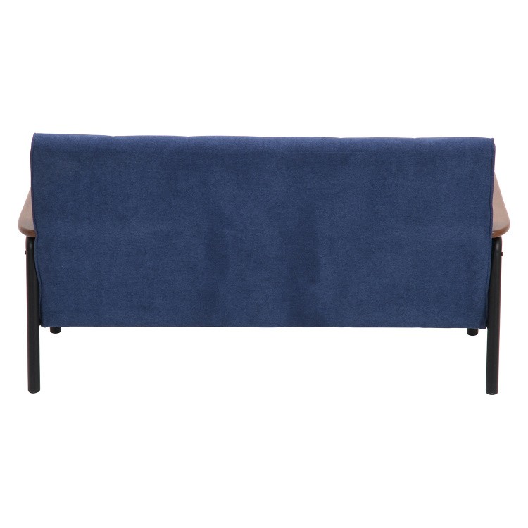 デザインソファ 2人掛 ジーンズ風生地 肘置き アイアンフレーム レトロソファ リビング 2Pチェア デザインソファ 2人掛 ジーンズ風生地 肘置き アイアンフレーム レトロソファ リビング 2Pチェア