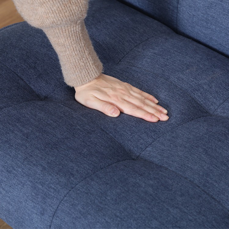 デザインソファ 2人掛 ジーンズ風生地 肘置き アイアンフレーム レトロソファ リビング 2Pチェア デザインソファ 2人掛 ジーンズ風生地 肘置き アイアンフレーム レトロソファ リビング 2Pチェア