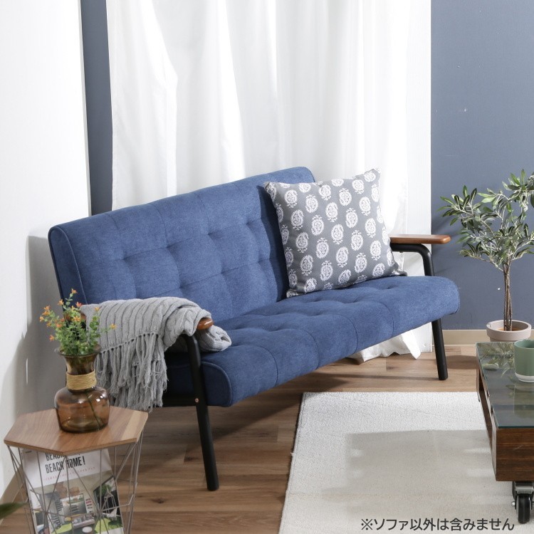 デザインソファ 2人掛 ジーンズ風生地 肘置き アイアンフレーム レトロソファ リビング 2Pチェア デザインソファ 2人掛 ジーンズ風生地 肘置き アイアンフレーム レトロソファ リビング 2Pチェア