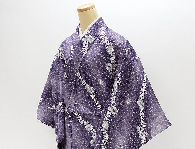 新品 岡重 紋紗 仕立て上がり 象更紗 夏着物 仕付糸付 トール