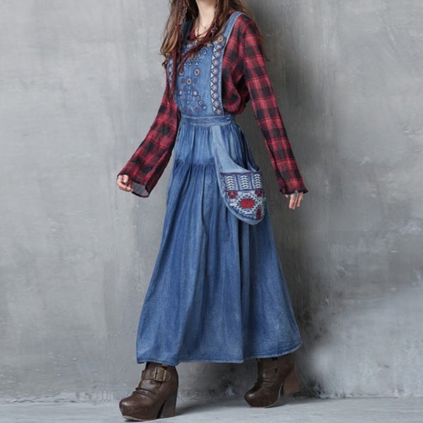 Native ワンピース デニムワンピース ロングワン レディース服sale 送料無料