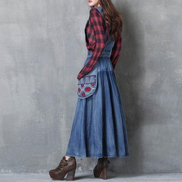 Native ワンピース デニムワンピース ロングワン レディース服sale 送料無料