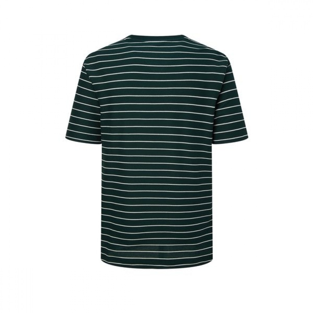 [25SS] [エアリーツイル] グリーンツイルストライプショートスリーブティーHZTS5B505E3