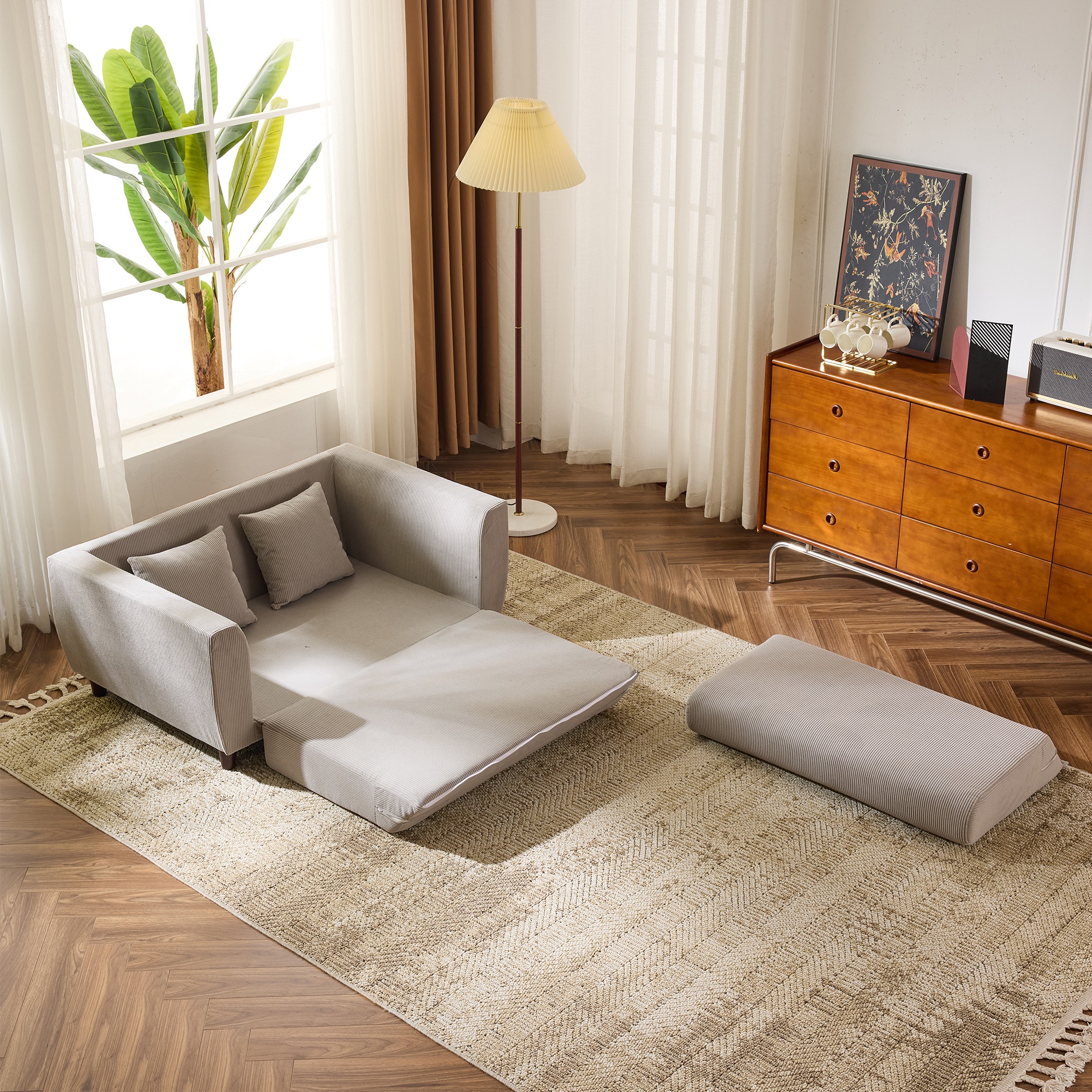 国内即日発送】ソファーベッド 2人掛け ソファベッド 3way 折りたたみ