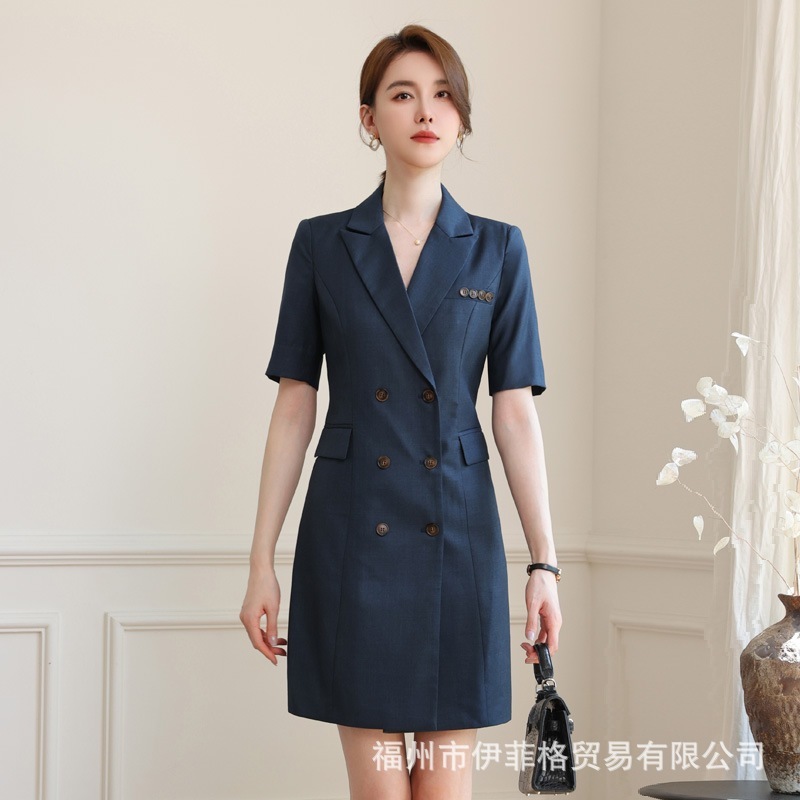 ビジネスウェアスーツドレスレディース夏薄手気質スリム作業服販売ホテルフロントデスク顧客サービス作業服 ビジネスウェアスーツドレスレディース夏薄手気質スリム作業服販売ホテルフロントデスク顧客サービス作業服
