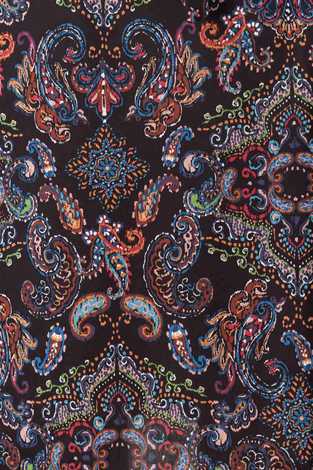 フィフィーユ(FIFILLES)ワンピース T1 T2 T3サイズ 七分袖 膝丈 Vネック ペイズリー柄 ジャージー生地 レディース フランス製 ワンピース ブラック フィフィーユ(FIFILLES)ワンピース T1 T2 T3サイズ 七分袖 膝丈 Vネック ペイズリー柄 ジャージー生地 レディース フランス製 ワンピース ブラック