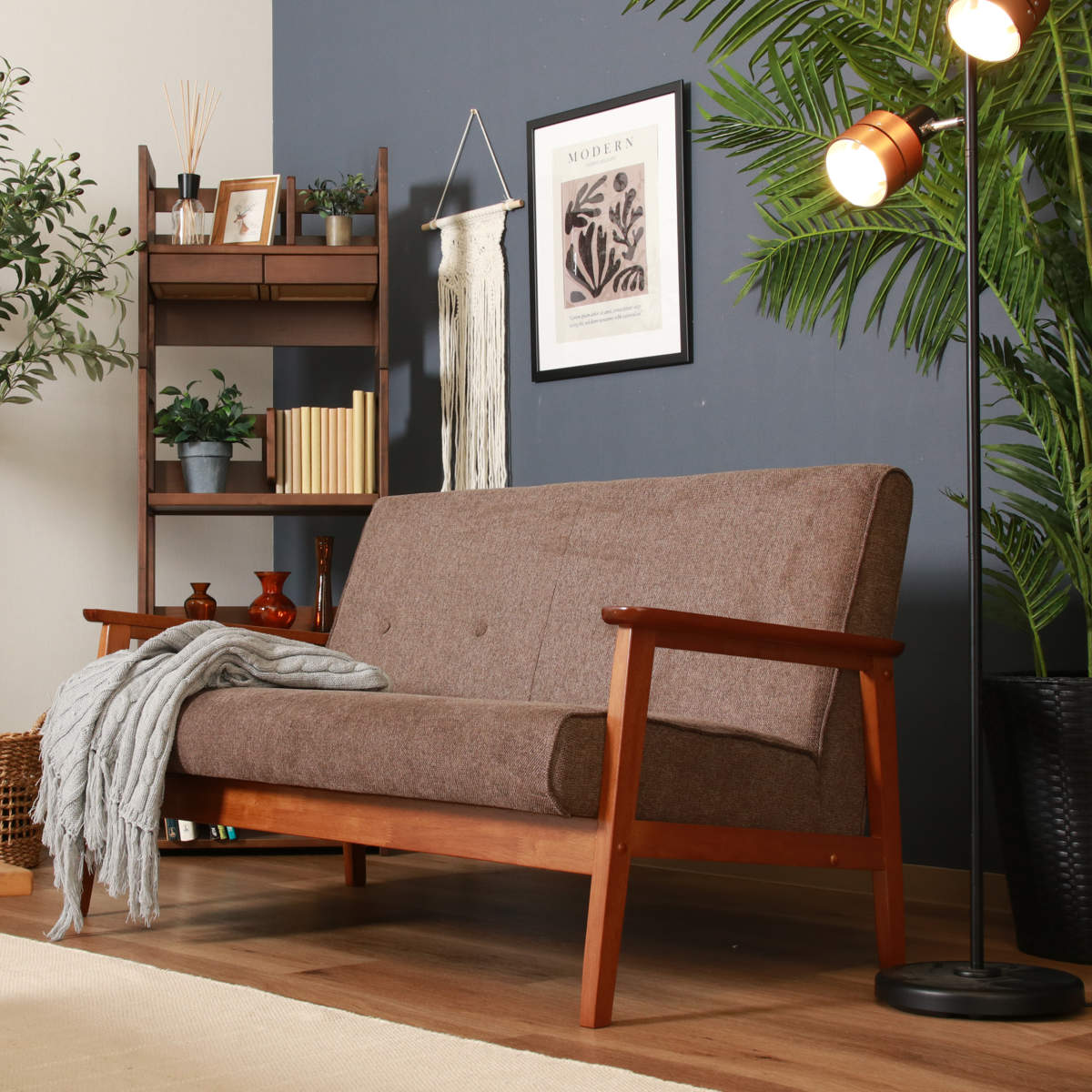 ソファ 2人掛け 幅128cm 厚手ファブリックソファ ミート ファブリック 天然木 木製 肘付き コンパクト 北欧風 ナチュラル ヴィンテージ調 シンプル ソファ 2人掛け 幅128cm 厚手ファブリックソファ ミート ファブリック 天然木 木製 肘付き コンパクト 北欧風 ナチュラル ヴィンテージ調 シンプル