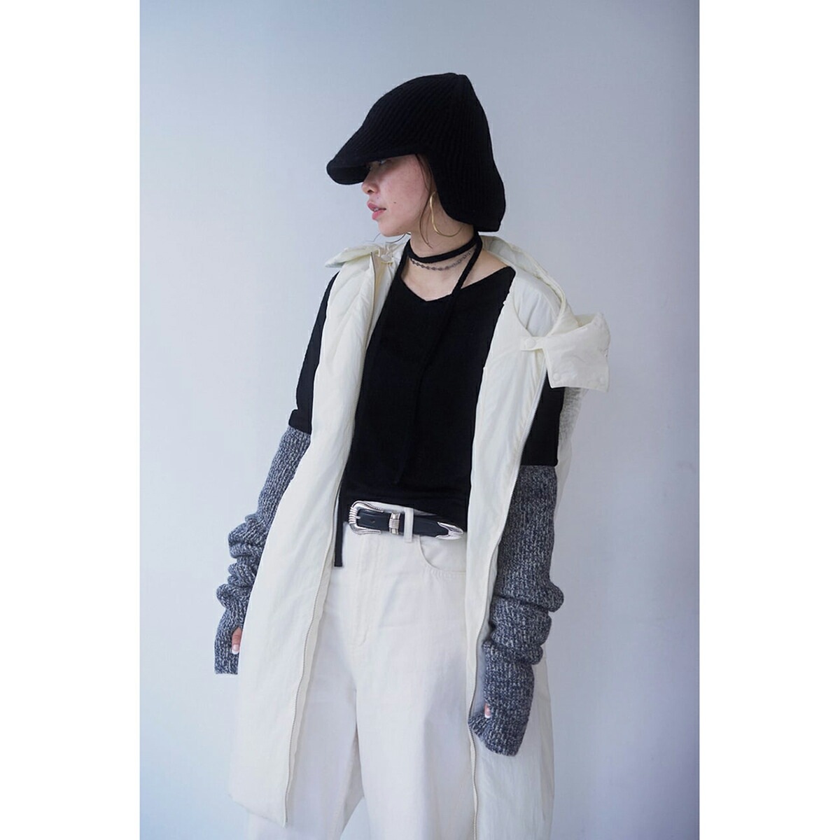 oll オール シアーニット sheer wool long sleeve with tie 450-05009 レディース 長袖 Vネック タイ セット カラ】 【mega】 oll オール シアーニット sheer wool long sleeve with tie 450-05009 レディース 長袖 Vネック タイ セット カラ】 【mega】